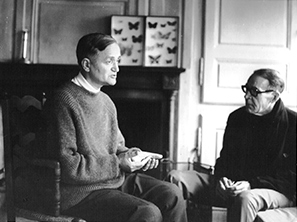 Avec Frère Roger, à Taizé, septembre 1969